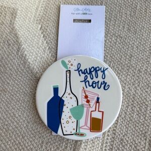 Happy Everything Happy Hour Coaster round mini. Attachment- Multicolor